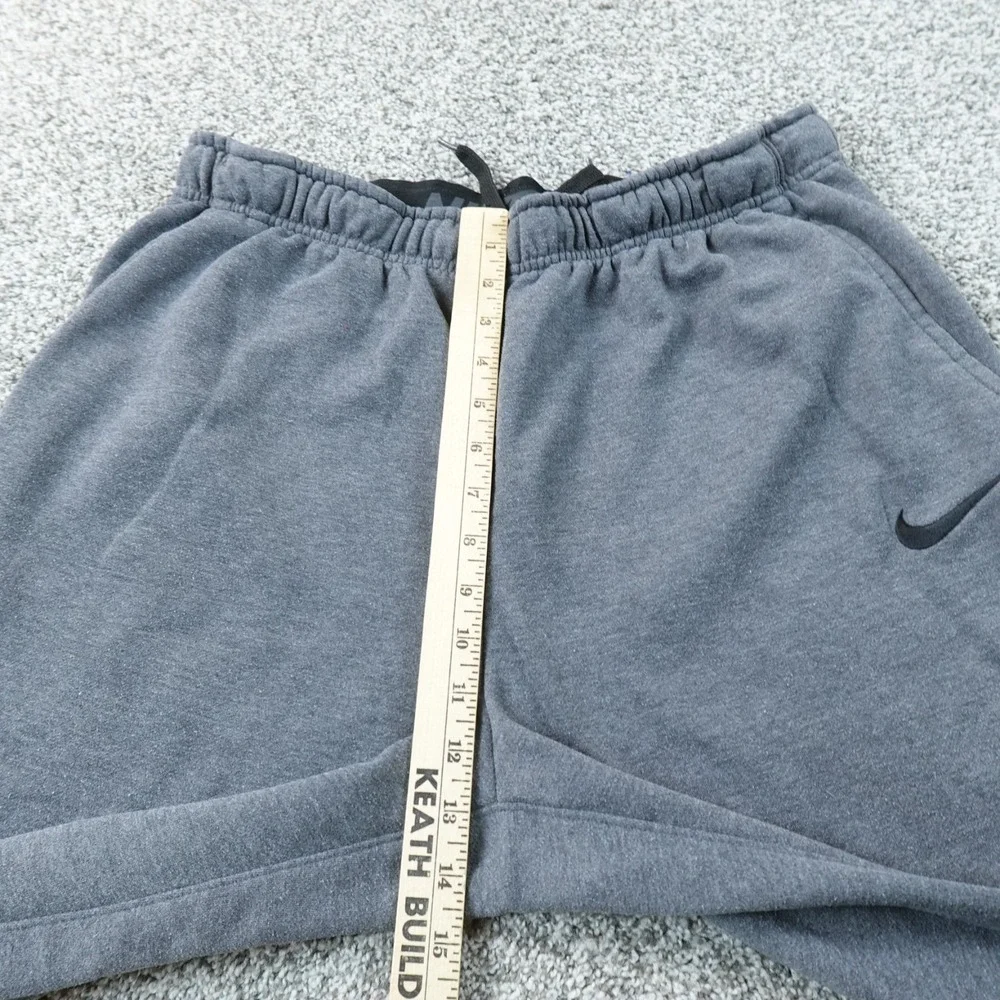 Nike Sweatpants Mens‎ XL Gray Dri Fit Jogger Pants Swoosh Drawstring Workout Gym